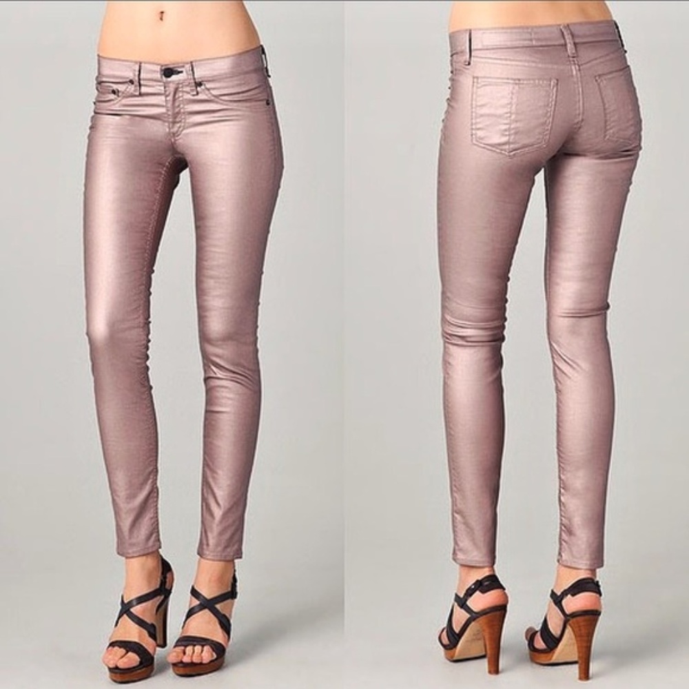 EUC Rag & Bone metallic Jean 26